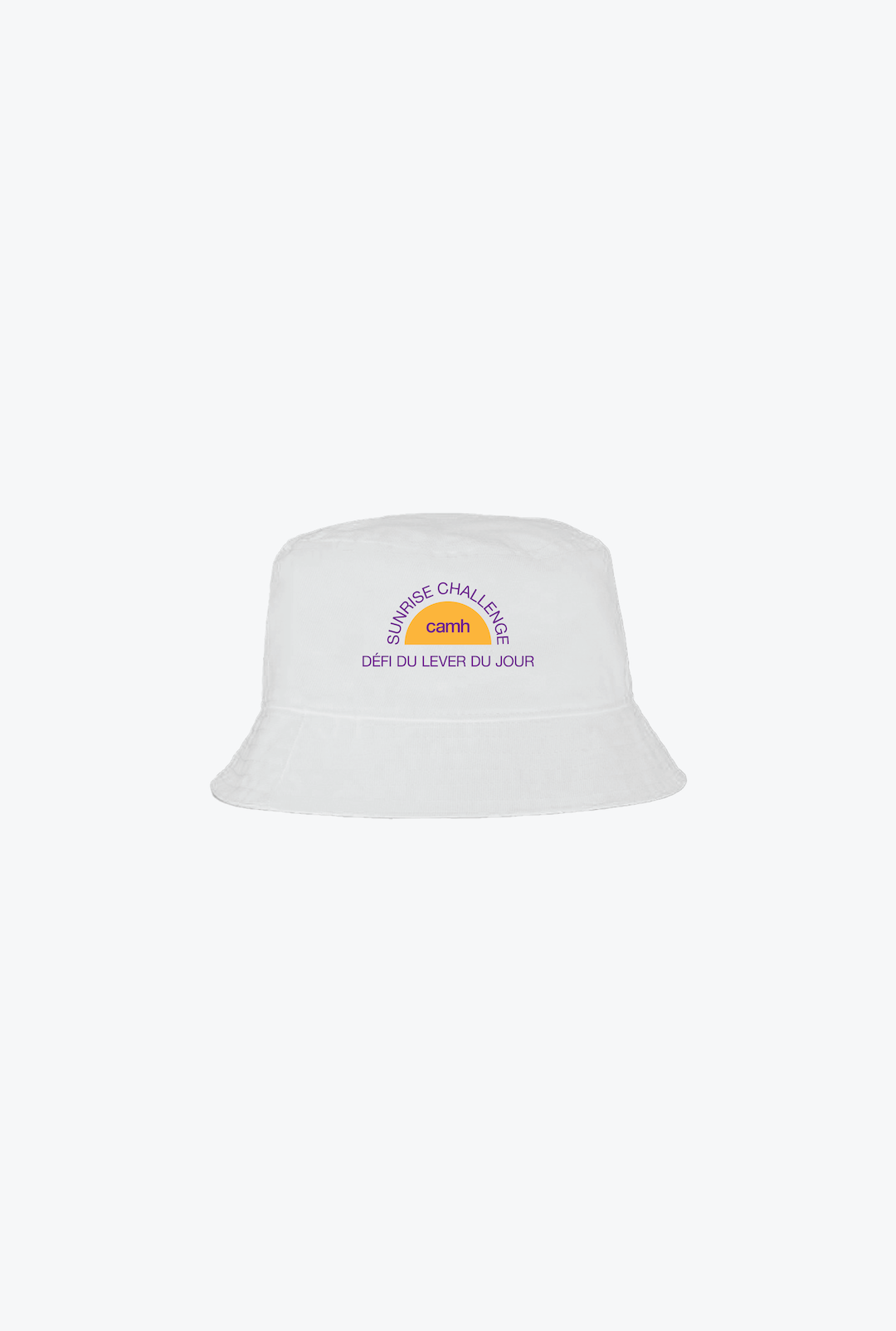 CAMH Sunrise Challenge Reversible Bucket Hat - Yellow/White