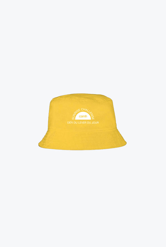 CAMH Sunrise Challenge Reversible Bucket Hat - Yellow/White