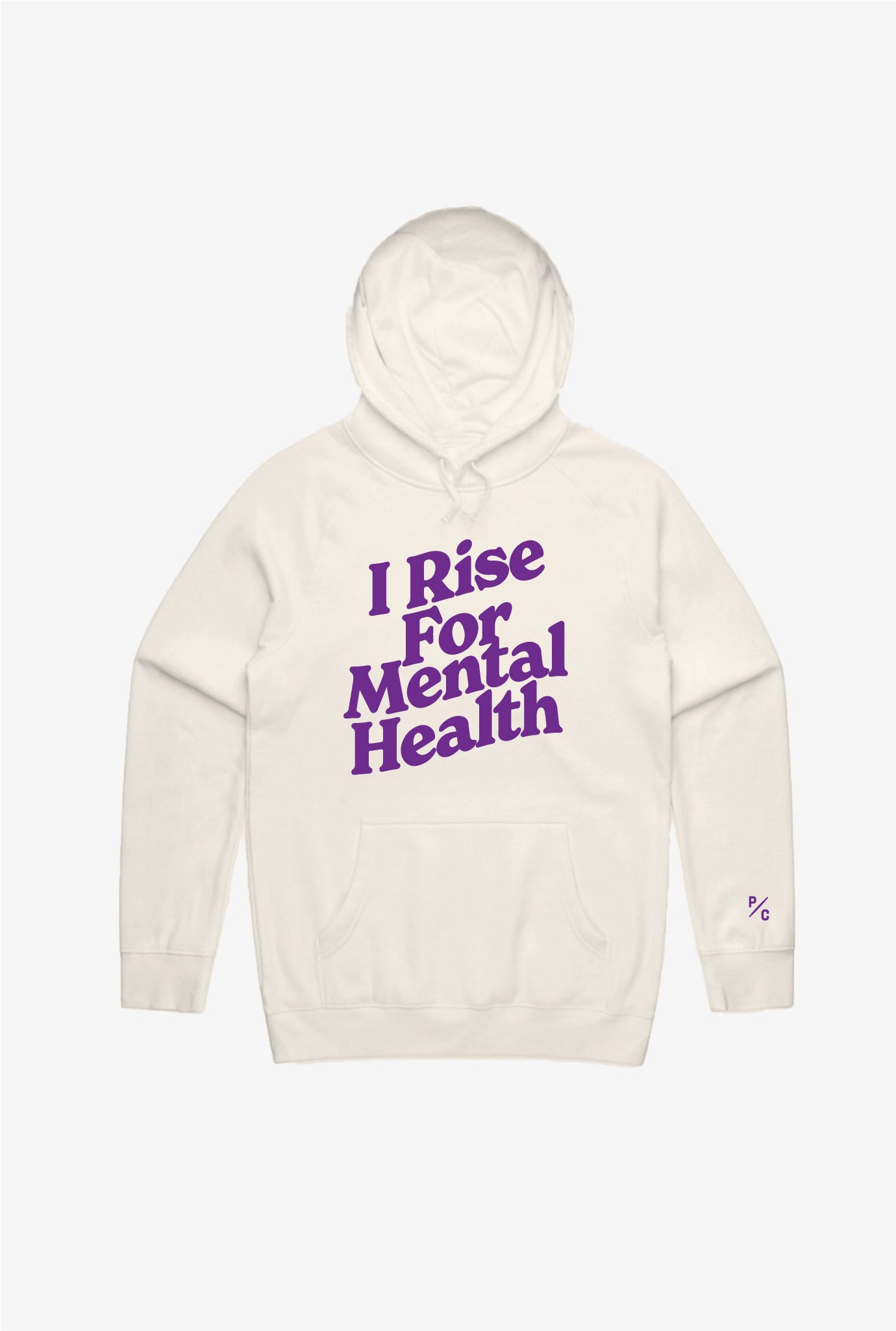 I Rise For Mental Health Hoodie - Ivory